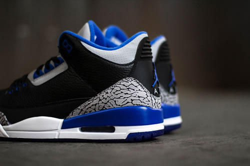 近距离看看新款Air Jordan 3 Retro “Sport Blue”球鞋细节 (5张照片)