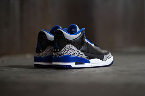 近距离看看新款Air Jordan 3 Retro “Sport Blue”球鞋细节 (5张照片)