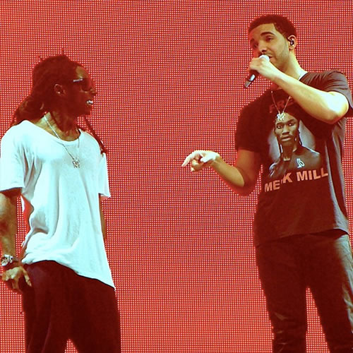 Lil Wayne开始落后..Drake vs. Lil Wayne联合Battle演唱会徒弟领先 (8张照片)