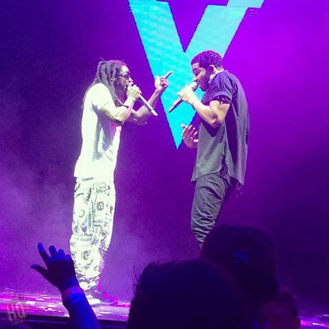 这场谁赢了? Drake vs. Lil Wayne对扛演唱会在印第安纳州举行 (7张照片)