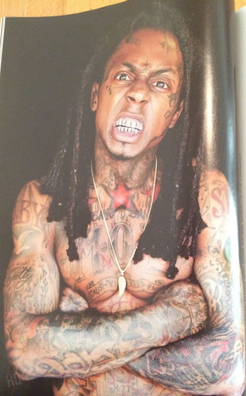 Lil Wayne登上XXL杂志封面的内页照片 (8张照片)