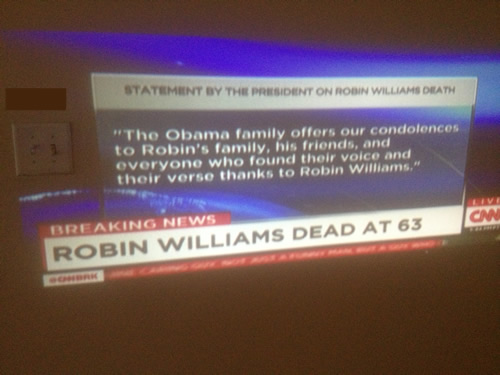 美国总统奥巴马悼念刚去世的传奇喜剧明星罗宾·威廉姆斯Robin Williams (4张照片)
