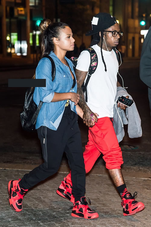 勾肩手牵手见过没? Lil Wayne和绯闻女友Christina Milian示范甜蜜..鞋子还是情侣款的 (4张照片)