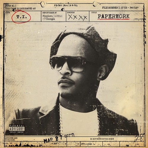 T.I.新专辑Paperwork: The Motion Picture官方封面 (图片)