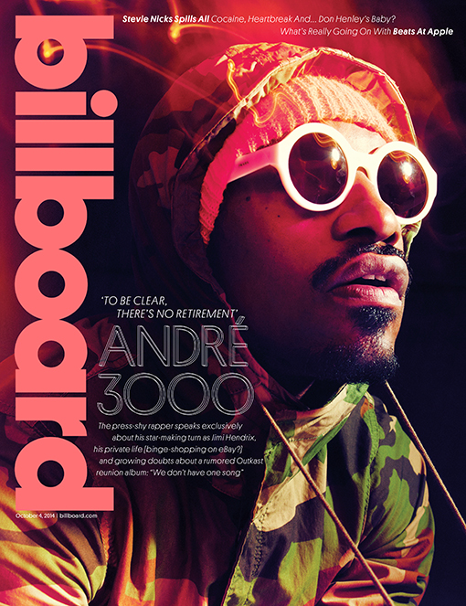 Andre 3000登上Billboard杂志封面, 采访内容让OutKast歌迷很失望 (图片)