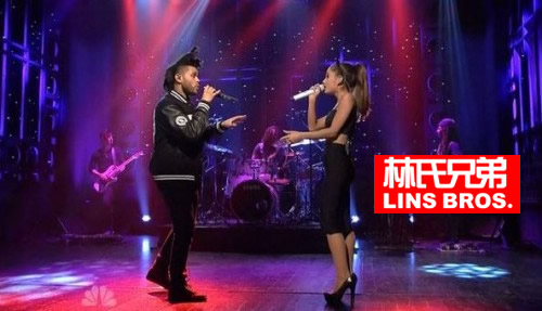 Ariana Grande & The Weeknd在SNL表演热歌Love Me Harder (视频)