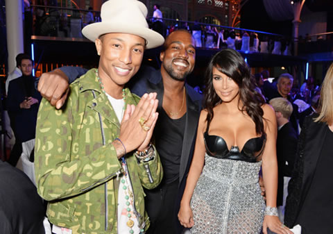 全明星! Kanye West, 卡戴珊, Pharrell & Rita Ora等出席GQ Men of the Year Awards (照片)
