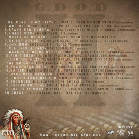 T.I.和他的Hustle Gang新Mixtape: G.D.O.D. 2 (20首歌曲下载)
