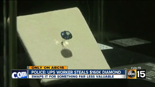 笑掉牙了! UPS员工偷走16万美元的钻石却仅仅换来20美元的大麻 (偷窃者和钻石照片)