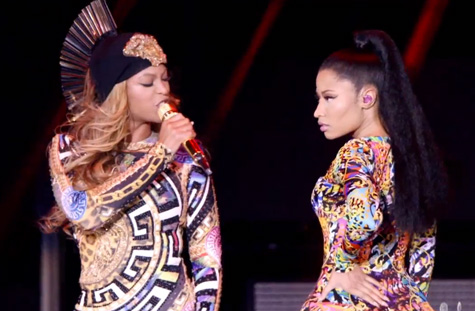 Beyoncé和Nicki Minaj表演Flawless (Remix) (VEVO官方视频)