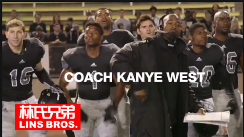 Kanye West担任橄榄球队教练出现在Big Sean最新歌曲IDFWU MV花絮..很有腔调 (视频)