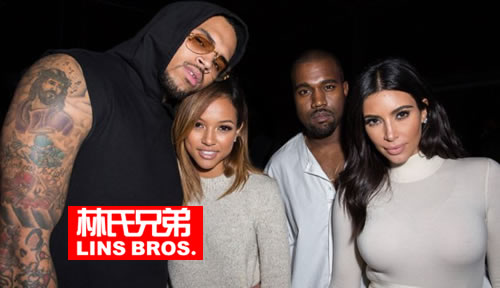 有趣..卡戴珊不想和Karrueche合影..但Chris Brown向Kanye提出请求..结果卡戴珊别无选择 (爆料/照片)