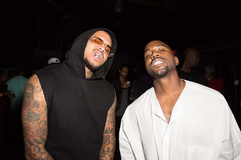 有趣..卡戴珊不想和Karrueche合影..但Chris Brown向Kanye提出请求..结果卡戴珊别无选择 (爆料/照片)