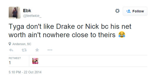 Hater特黑! 人们潮水般对Tyga抹黑，因为他攻击Drake和Nicki (18个黑特图片)