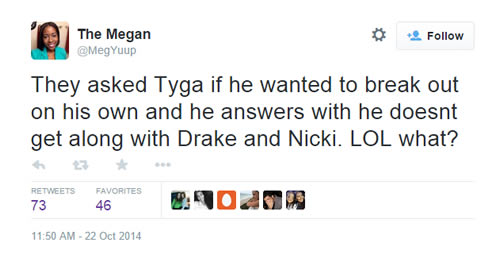 Hater特黑! 人们潮水般对Tyga抹黑，因为他攻击Drake和Nicki (18个黑特图片)