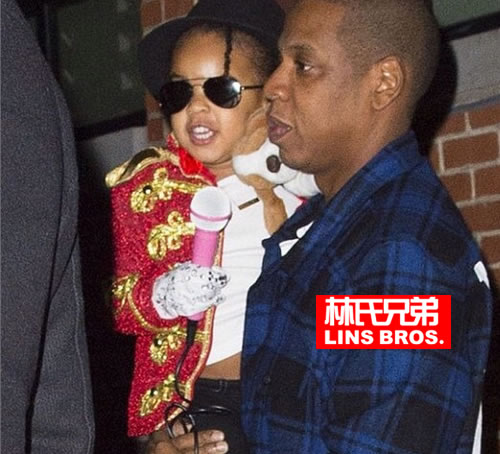 未来的迈克尔·杰克逊..万圣节, Jay Z和Beyonce把女儿Blue Ivy变成Michael Jackson (照片)