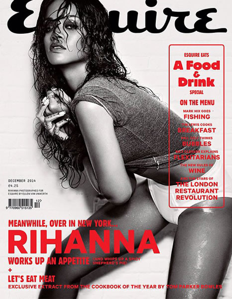劲爆大比拼!! Rihanna这是要拼掉所有其他性感的女人..全裸了挤胸了湿身了..露得毫不含糊 (8张照片)