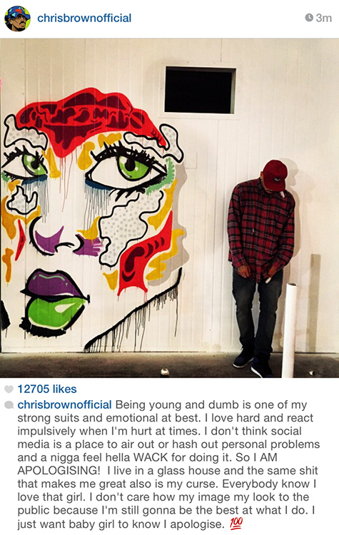 很后悔! Chris Brown向前女友Karrueche道歉..因为之前对她残酷无情地批判 (照片)