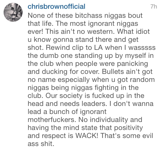 做名人不容易..Chris Brown为自己在枪击现场受到“惊吓”辩护 (图片)