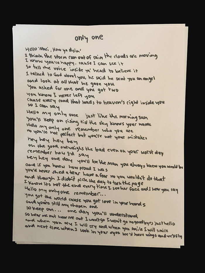 Kanye West Ft. Paul McCartney – Only One (歌词/Lyrics) (照片版)