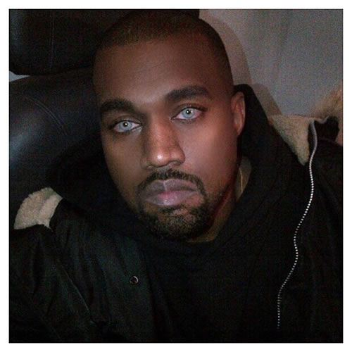 不习惯! Kanye West把眼睛装饰后变成这个样子..狼来了 (照片)