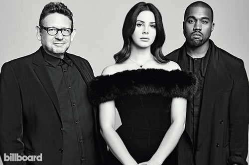 Kanye West登上Billboard Power 100期刊封面..Eminem去年“狠狠”攻击过的美女Lana Del Rey站一起 (图片)