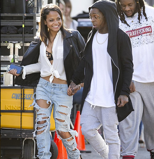 你们久等了! Lil Wayne终于和女下属Christina Milian成了正牌情侣 (照片)