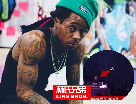 Lil Wayne要被气死了..在大学校园演唱会上愤怒摔话筒炸开舞台..只怪DJ“太破”..DJ吓死了 (视频)