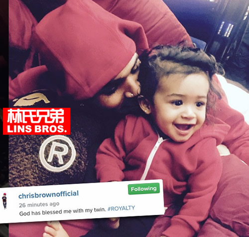 自豪的爸爸Chris Brown对女儿是这样父爱的..瞬间羡慕嫉妒恨