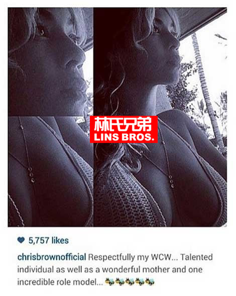 Chris Brown把女王Beyonce性感胸部放大后Po图..然后表达爱慕..Jay Z会不会生气? (照片)