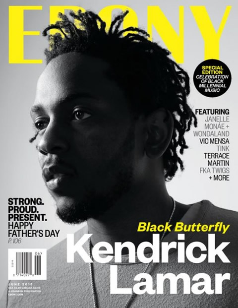 西海岸新王者Kendrick Lamar登上EBONY杂志封面 (照片)