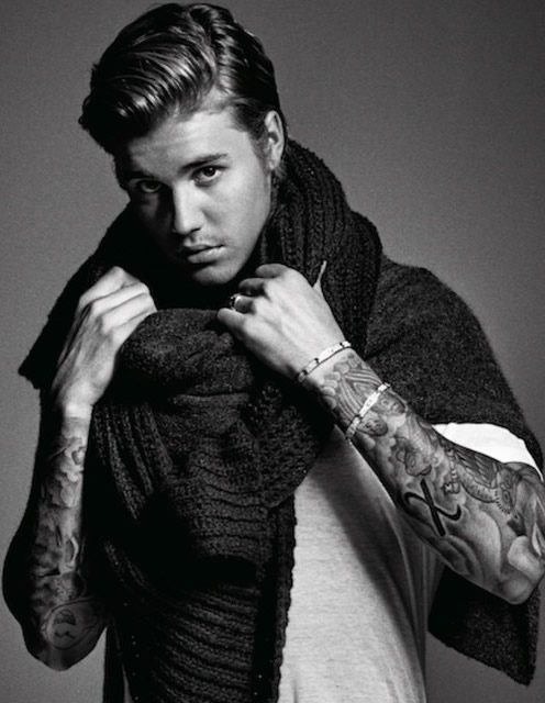 不再从前..已经很男人的Justin Bieber放出两张为意大利Vogue杂志拍摄照片更加男人 (男人是这样炼成的)