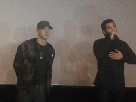 本来Eminem是主角..现在没有主演新电影Southpaw的他在电影首映现场还是主角 (4张照片)