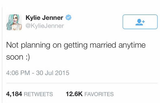 太伤人! 卡戴珊17岁妹妹Kylie Jenner的澄清可以让男友Tyga心噻一段时间 (图片)