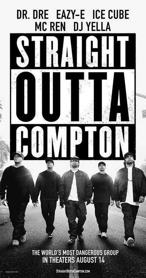 超赚钱!! Dr. Dre的新电影Straight Outta Compton首周票房$5600万美元..刚刚超过徒弟Eminem的8 Mile
