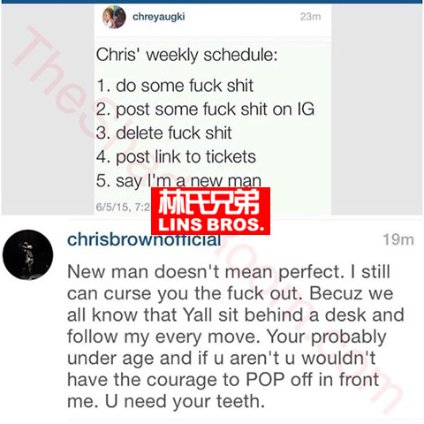 愤怒的Chris Brown教训这些嘲笑他的Haters..气死了 (图片)