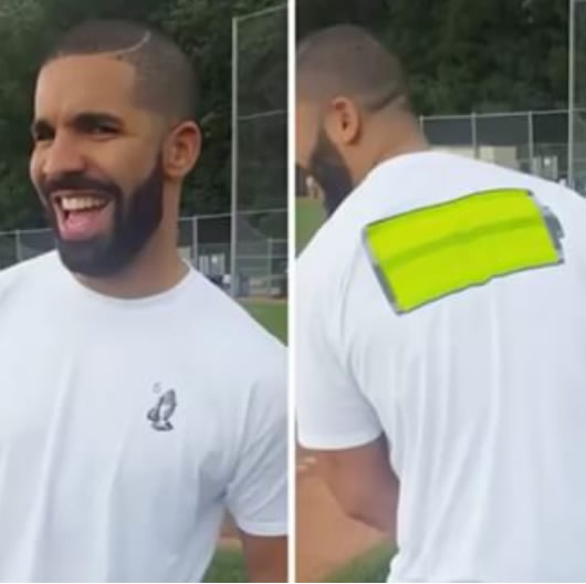 Drake敌人Meek Mill要气疯了..智慧的Drake把攻击敌人歌曲Charged Up视觉化在T恤上 (照片)