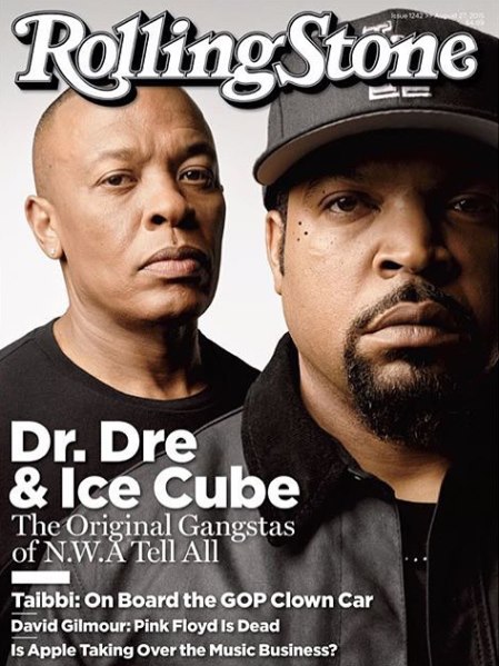 封面登得停不下来..嘻哈大亨Dr. Dre和好兄弟Ice Cube来到Rolling Stone杂志封面上 (照片)