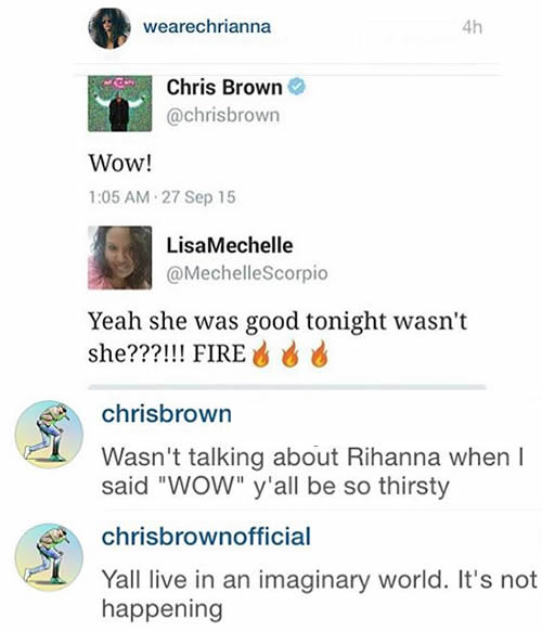 Wow! Chris Brown和Rihanna不可能重新在一起了..因为.. (图片)