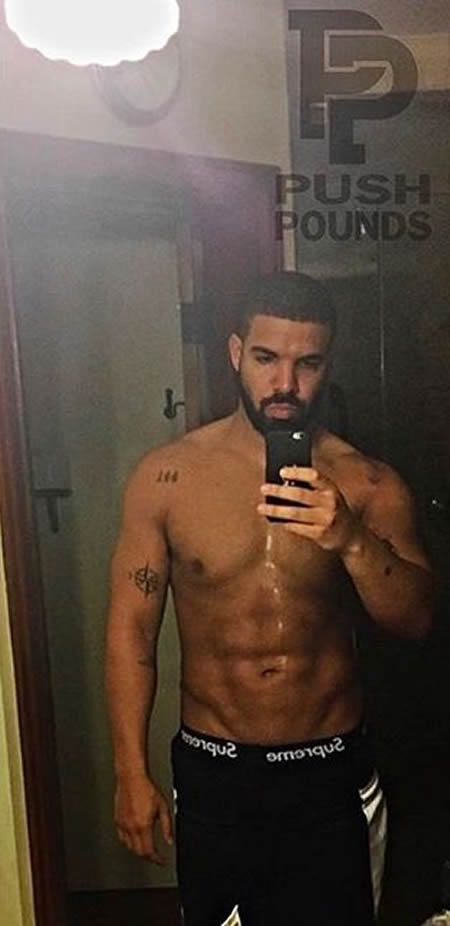 成功和流的汗水成正比..Drake告诉你一身漂亮的肌肉是这样炼成的 (照片)