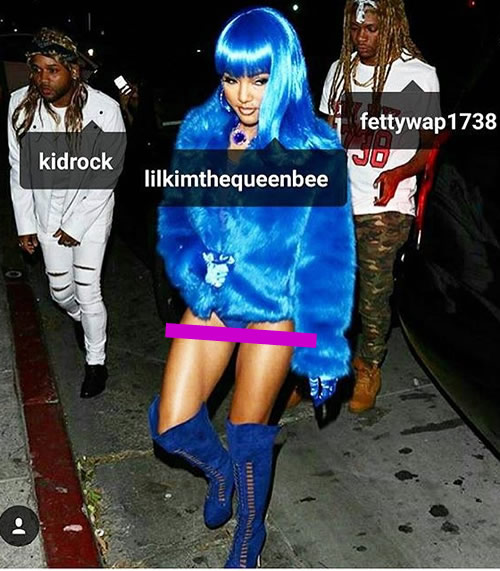 超级吸睛! Chris Brown前女友Karrueche超级Sexy模仿嘻哈女先锋Lil Kim (庆祝万圣节/照片)