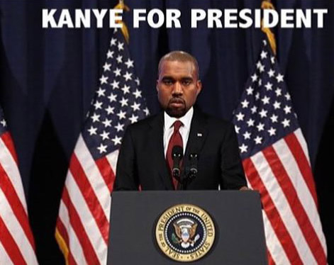 不是说着玩玩的..Kanye West竞选2020年美国总统得到好兄弟Lil Wayne死敌的支持 (照片)
