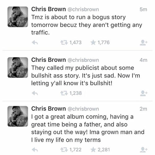 愤怒的Chris Brown大骂TMZ媒体..Bullshit! (图片)