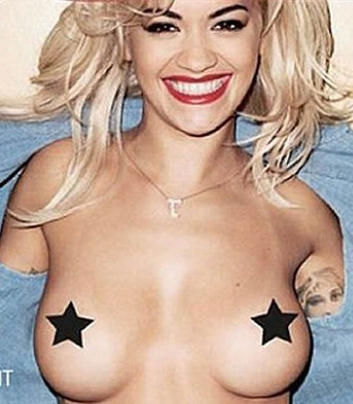 劲爆了!!! Jay Z另一女艺人Rita Ora也全裸上身无遮挡登上成人杂志封面..谁Care什么露点不露点 (照片)