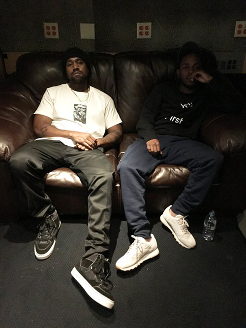 新专辑Swish倒计时!! Kanye West录音室和Kendrick Lamar一起加工新专辑 (4张照片)