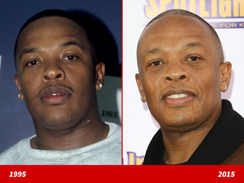屌! 嘻哈大亨Dr. Dre的20年前后容貌对比..几乎没有衰老 (照片)