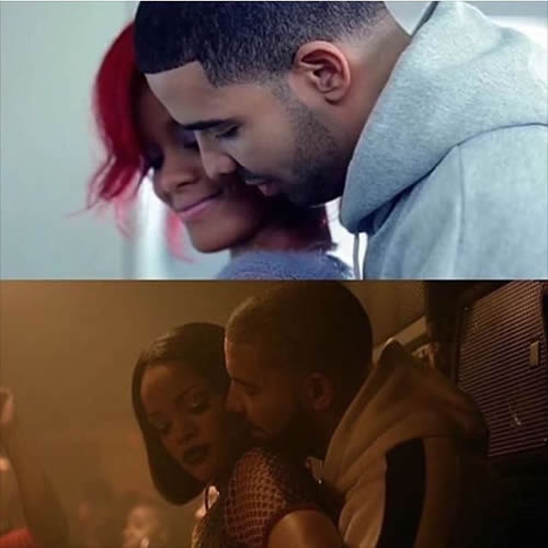 6年之后, Rihanna和旧爱Drake再次在MV中玩这个Sexy动作..还有更刺激眼球的动作 (照片对比)