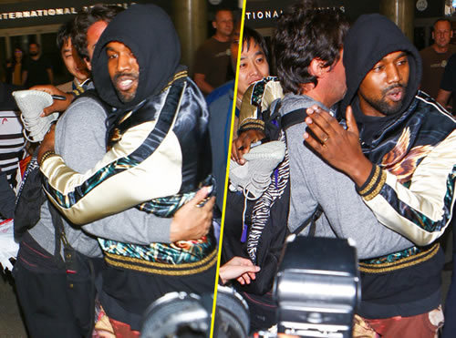 太让人感动..Kanye West居然变身狗仔互殴终结者..他平息了一场战争 (7张照片)