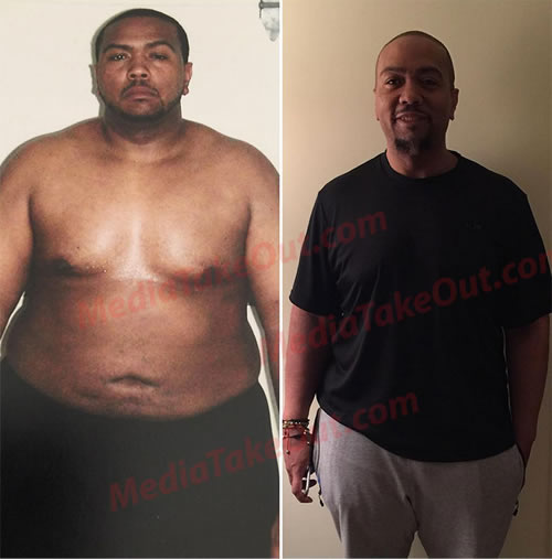 震惊!! 超级制作人Timbaland通过手术减重120斤..判若两人 (照片对比)