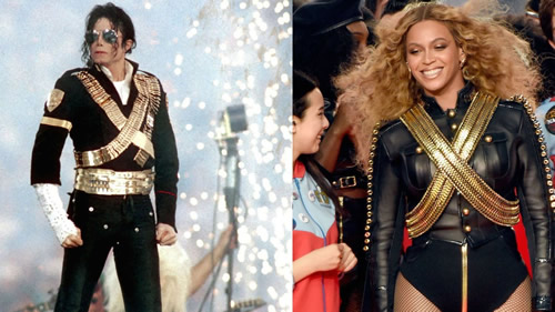女王Beyonce再牛X, 心中也有她最爱的偶像   他是迈克尔杰克逊 (照片对比)